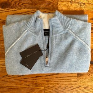 NAADAM Men's cashmere blend 1/4 zip sweater
